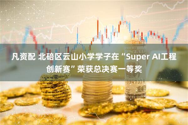 凡资配 北碚区云山小学学子在“Super AI工程创新赛”荣获总决赛一等奖
